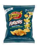 Taffel Furious Sourcream Chili Jalapeno & Cheese potatischips 260g
