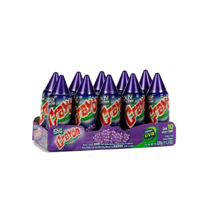 Crayon Grape Flavored Pulp Candy 28g x 10st